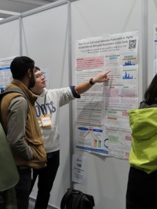 Sijie presenting our poster